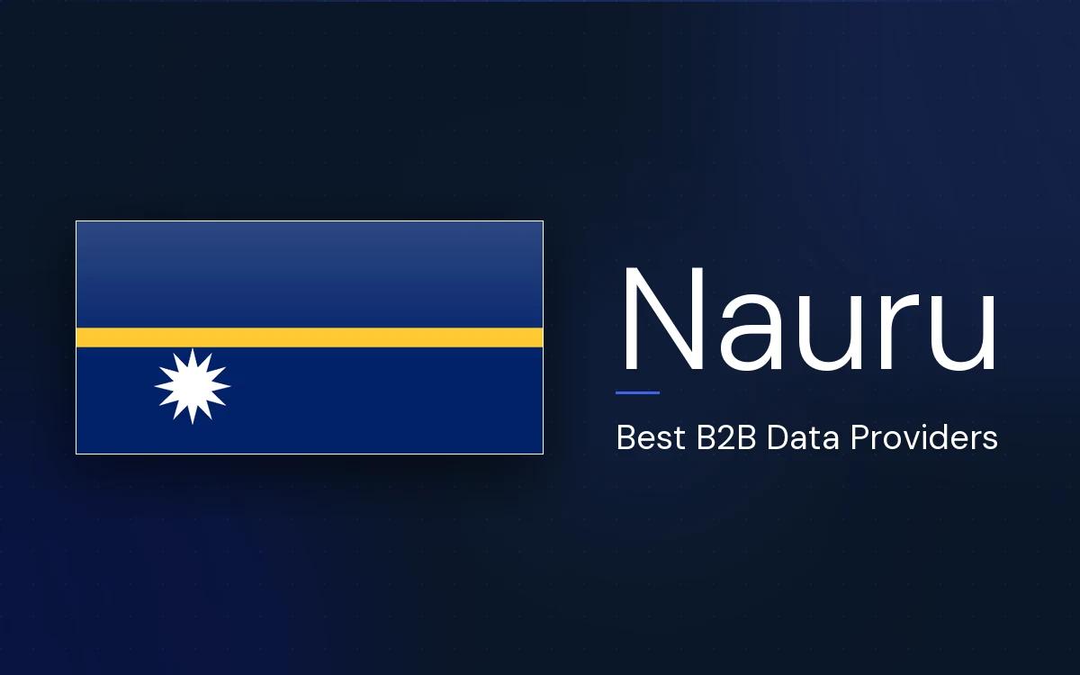 6 Best B2B Data Providers in Nauru in 2026