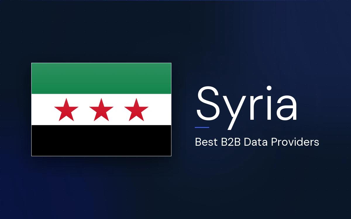 6 Best B2B Data Providers in Syria in 2026